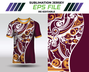 Jersey or T-shirt Design For Sublimation Print