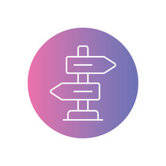 Street Sign vector icon ready to use for apps and websites