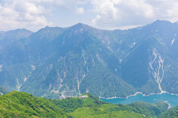 日本の風景・初夏　立山黒部アルペンルート　大観峰からの眺望