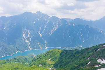 日本の風景・初夏　立山黒部アルペンルート　大観峰からの眺望