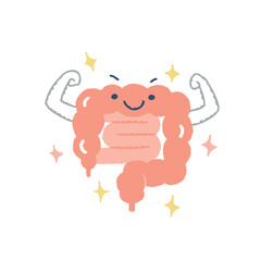 元気な腸のイメージ	
