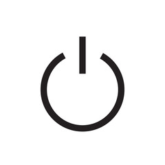 Power button icon vector illustration