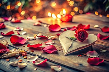 romantic warm soft focus tender love story torn love letters scattered petals broken heart fragile love fragile beauty vulnerability love