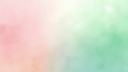 Watercolor Mist Gradient Background with Pink and Green Hues Texture Header Design