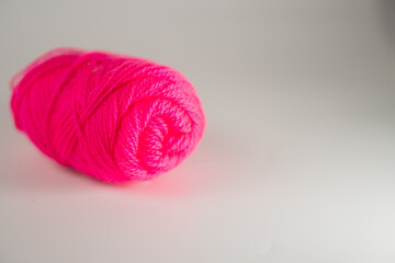 Vibrant Pink Yarn Ball