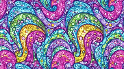 Abstract Swirling Psychedelic Pattern