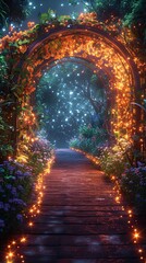 Enchanted Garden Pathway