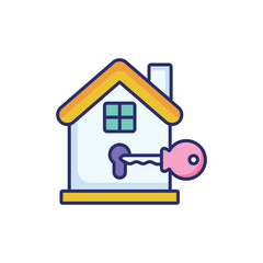 Open House Sign vector icon ready to use for apps and websites