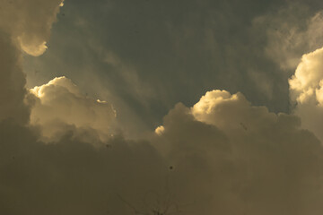 Vintage noise grain effect orange colour background sky for the vintage look.