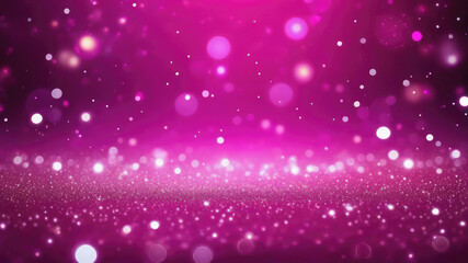 Fototapeta premium Beautiful luxury gold bokeh on defocused emerald rich magenta background.