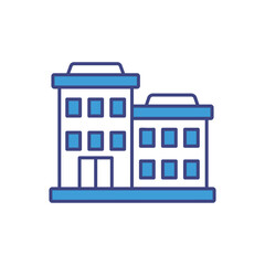 Apartment Building vector icon ready to use for apps and websites