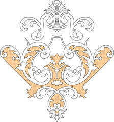 Sketch vector illustration silhouette design image ornament ornate icon logo baground symbol classic vintage ethnic abstract traditional