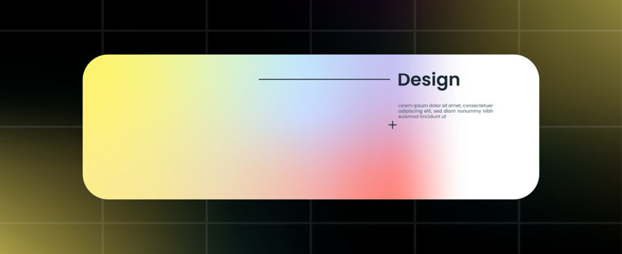 Modern design element in gradient color. Futuristic pop up interface.