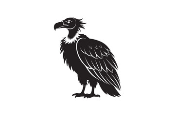 Vulture silhouette vector illustration, Vulture silhouette vector Vulture silhouette line art