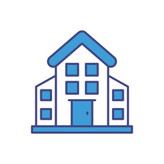 Townhouse vector icon ready to use for apps and websites