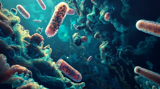 Microscopic Bacteria World