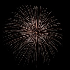 カラフルな花火