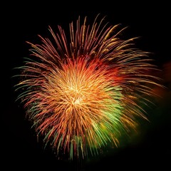 カラフルな花火