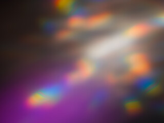 Purple blurred light at night for mysterious abstract background.