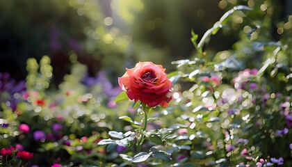 Flowers, Flowers In Garden, Flowers focus, lavender, rose, flowers in garden focusing on single flower, zoom in flower, plant,seed, wallpaper flowers, multiple flowers, grass