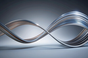 Fototapeta premium Abstract 3D Shapes: Futuristic Visuals