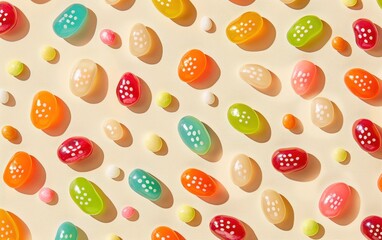 Colorful Jelly Beans Pattern