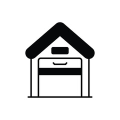 Garage vector icon ready to use for apps and websites