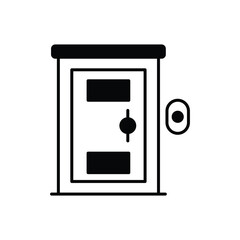 Front Door vector icon ready to use for apps and websites