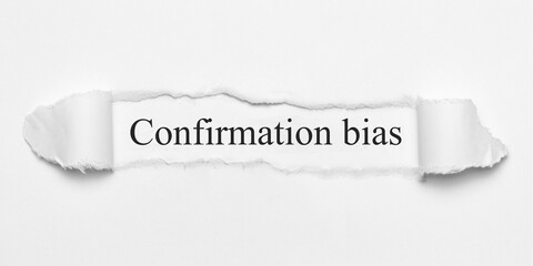 Obraz premium Confirmation bias 