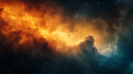 fire in the night sky