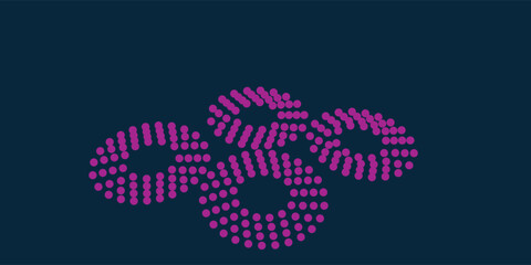 Abstract colorful circle, rings logo design template. vektor