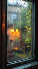 Fototapeta premium Rain drops on the window