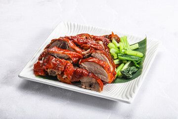 Asian cuisine - roasted duck with skin