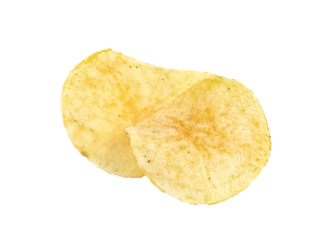 potato chips isolated