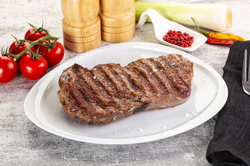 Rib eye steak grilled beef