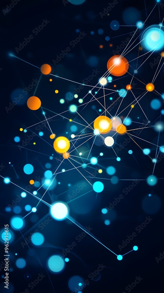 Poster abstract network connection concept.