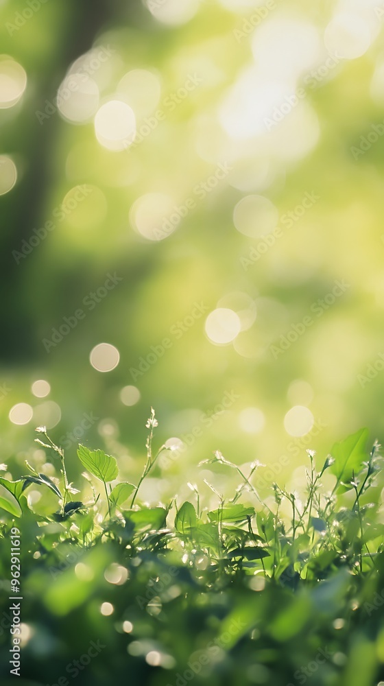 Poster spring blur background