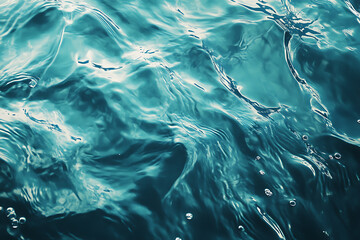 Obraz premium Abstract background featuring rippling water with gentle light reflections, creating a soothing and tranquil visual effect ideal for various design uses. 