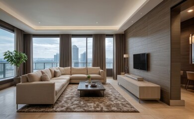 Modern luxury living room interior design