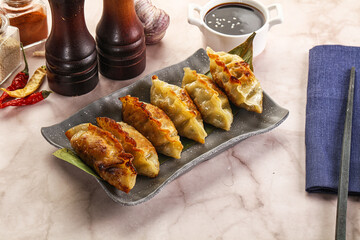 Fried Japanese stuffed dumplings - Gyoza