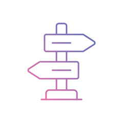 Street Sign vector icon ready to use for apps and websites