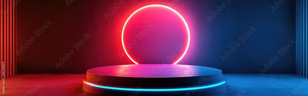 Aufkleber gold podium stage background for luxury product display presentation featuring an empty 3d setting