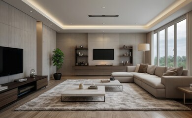 Modern luxury living room interior design