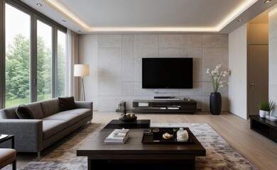 Modern luxury living room interior design