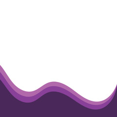 Purple Footer Wave