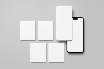 Minimalist Social Media Pages Mockup for showcasing your design to clients