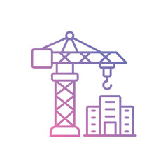 Construction Site vector icon ready to use for apps and websites