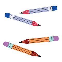 blue red & yellow pencil illustration schoology