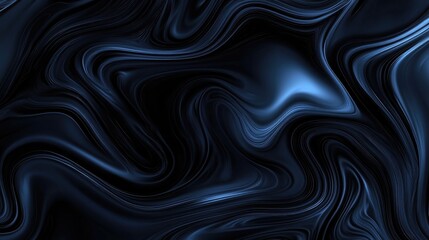 Abstract Blue Swirls: A Liquid Design Aesthetic