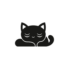 Cat vector isolated